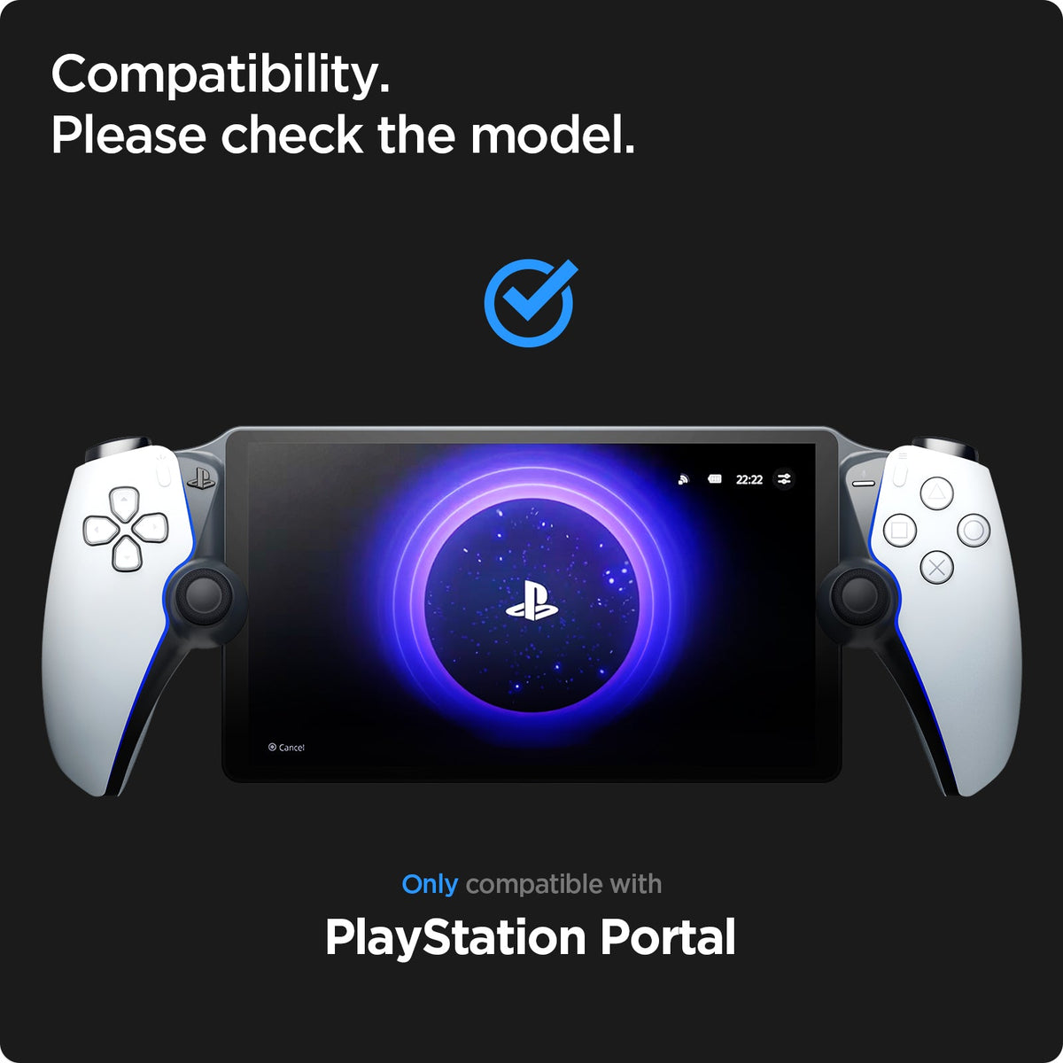 AGL07183 - Playstation Series GLAS.tR EZ Fit showing the compatibility. Only compatible with PlayStation Portal