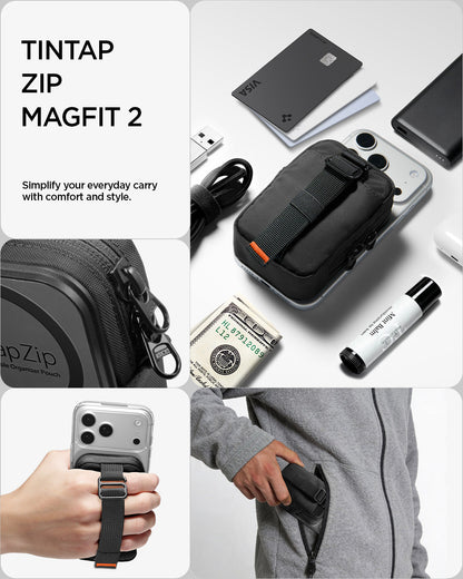 AFA11564 - Portable Organizer Pouch Tintap Zip Mag Fit 2 in Black showing simplify your everyday carry with comfort and style