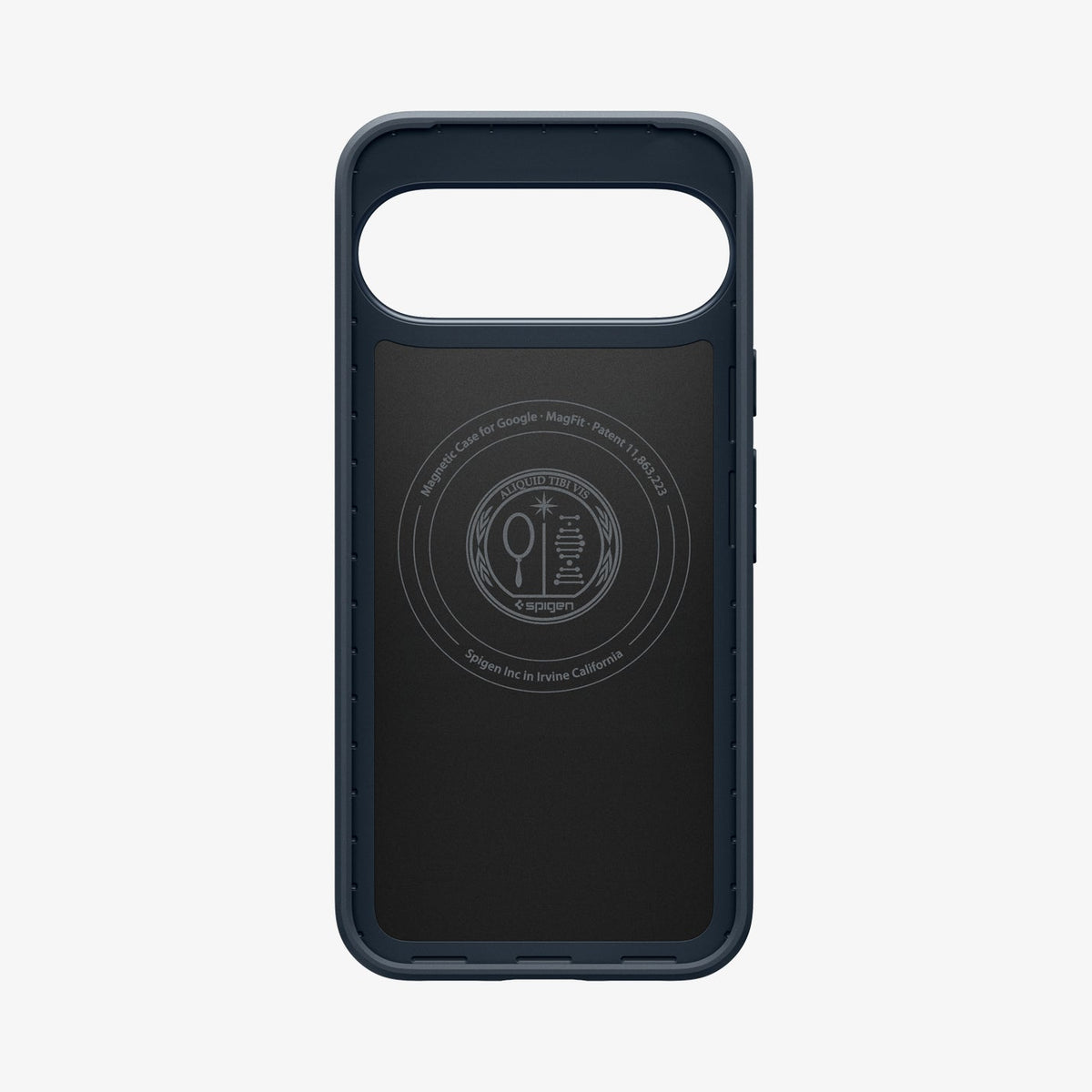 ACS09700 - Pixel 10, Pixel 10 Pro Thin Fit (MagFit) in Metal Slate showing the back