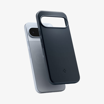 ACS09700 - Pixel 10, Pixel 10 Pro Thin Fit (MagFit) in Metal Slate showing the sides, partial front and back