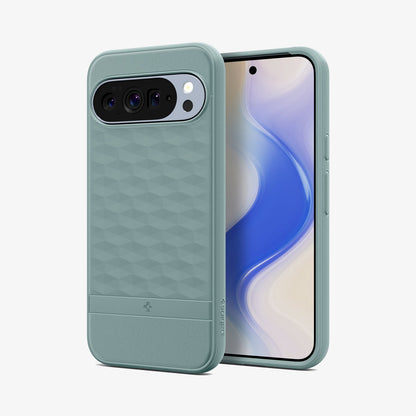 ACS09732 - Pixel 10 Pro XL Case Parallax (MagFit) in sage green showing the back and front