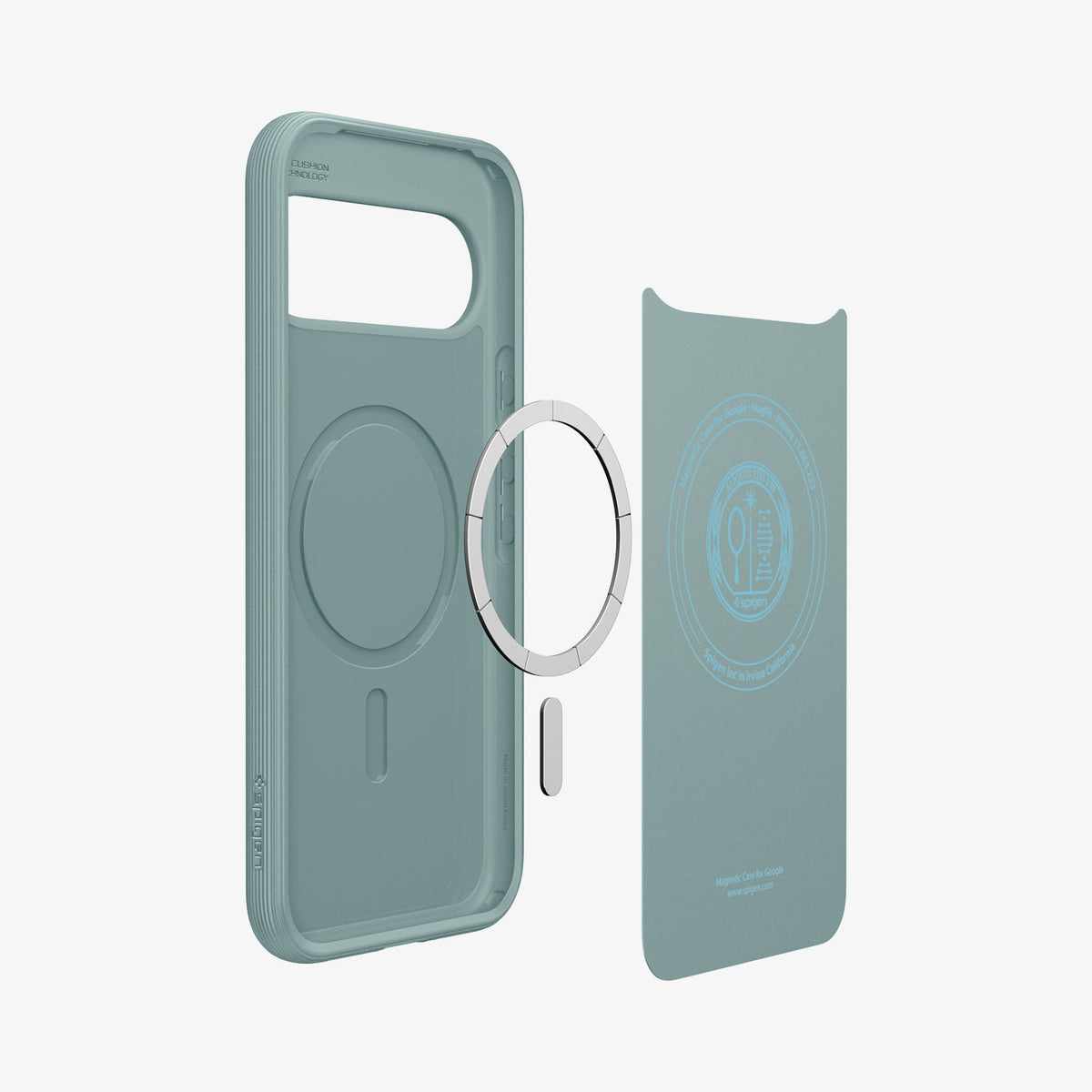 ACS09732 - Pixel 10 Pro XL Case Parallax (MagFit) in sage green showing the layers inside of case