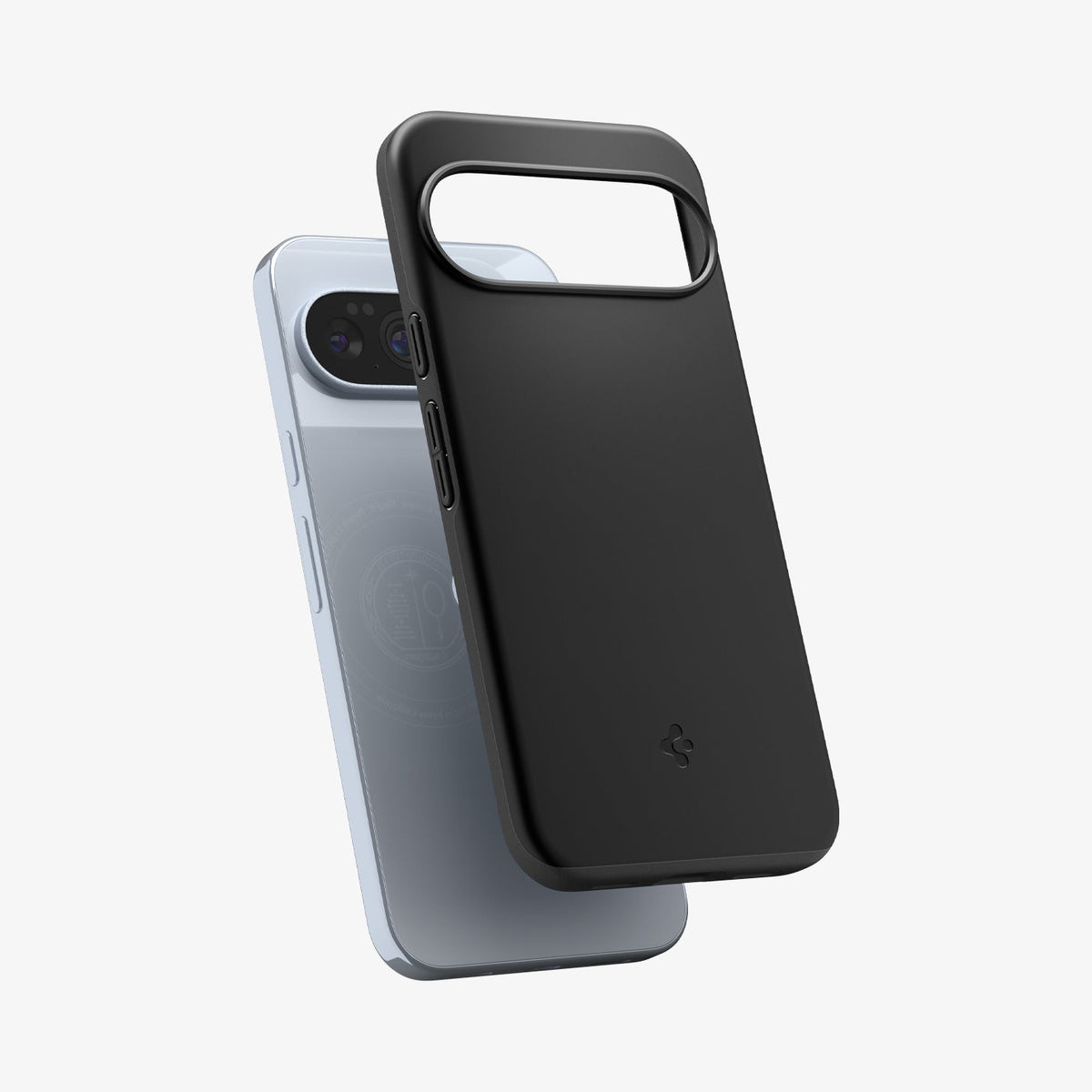 ACS09722 - Pixel 10 Pro XL Thin Fit (MagFit) in black showing the sides, partial front and back