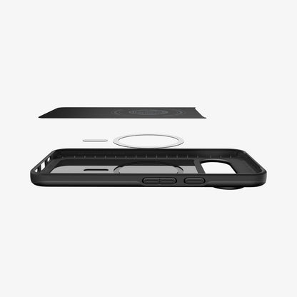 ACS09722 - Pixel 10 Pro XL Thin Fit (MagFit) in black showing the multiple layers of case with device