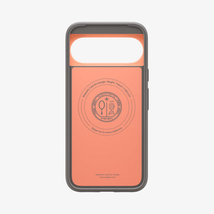ACS09735 - Pixel 10 Pro XL Case Nano Pop (MagFit) in papaya gray showing the inside of case