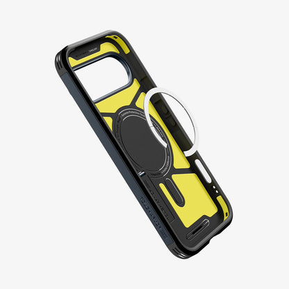 ACS09729 - Pixel 10 Pro XL Tough Armor AI (MagFit) in Metal Slate showing the inside magnet ring layers