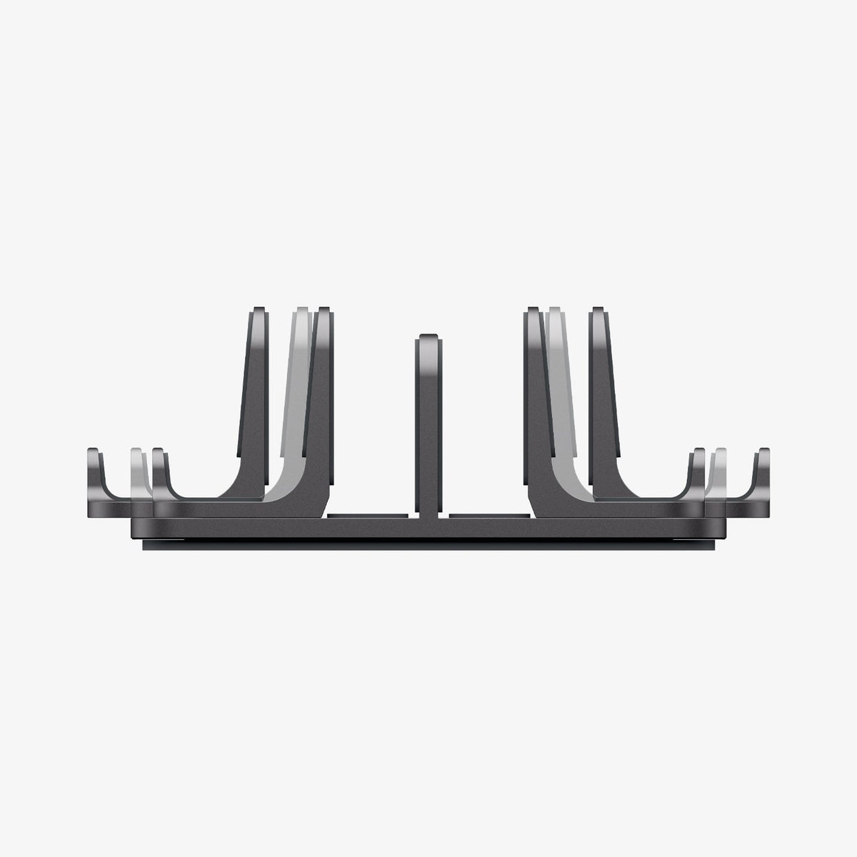 AMP10640 - Vertical Laptop Stand | LD208S4 in Space Gray showing side