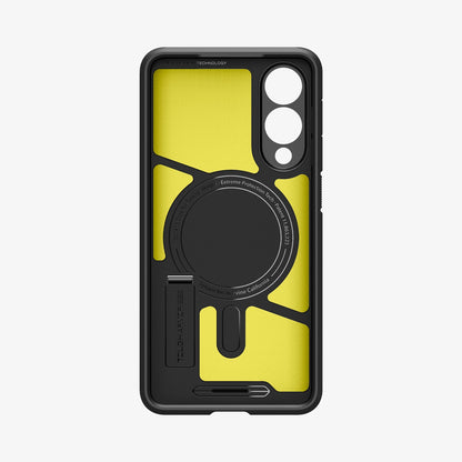 ACS09422 - Galaxy S25 Edge Case Tough Armor AI (MagFit) in Black showing the inner