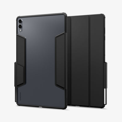 ACS10219 - Galaxy Tab S11 Ultra Series Ultra Hybrid Pro in Black showing front and clear back