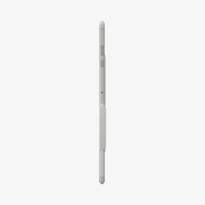 ACS10220 - Galaxy Tab S12 Ultra Ultra Hybrid Pro in Gray showing the slim side profile of a tablet case with raised buttons and protective edges.
