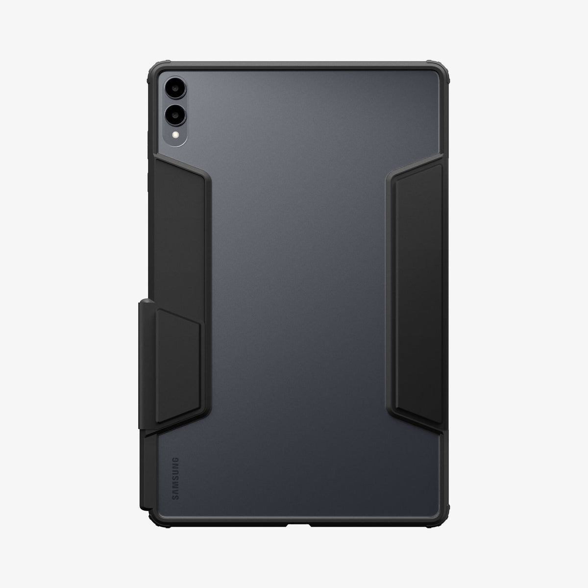 ACS10219 - Galaxy Tab S11 Ultra Series Ultra Hybrid Pro in Black showing back with clear part
