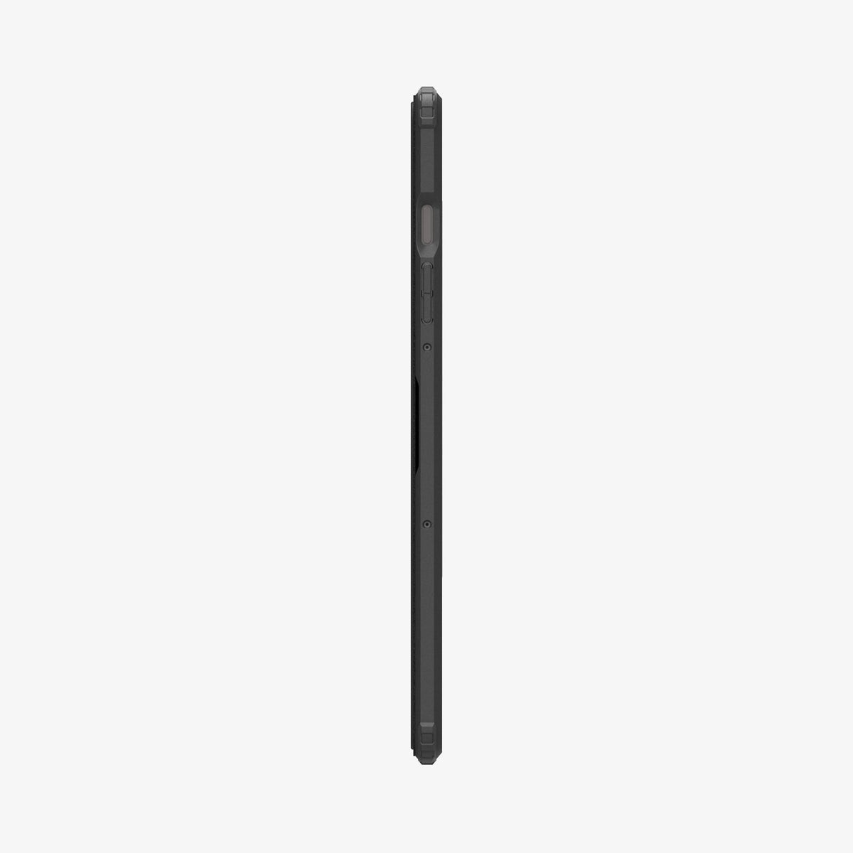 ACS09498 - Galaxy Tab S10 FE Case Ultra Hybrid Pro in Black showing the side