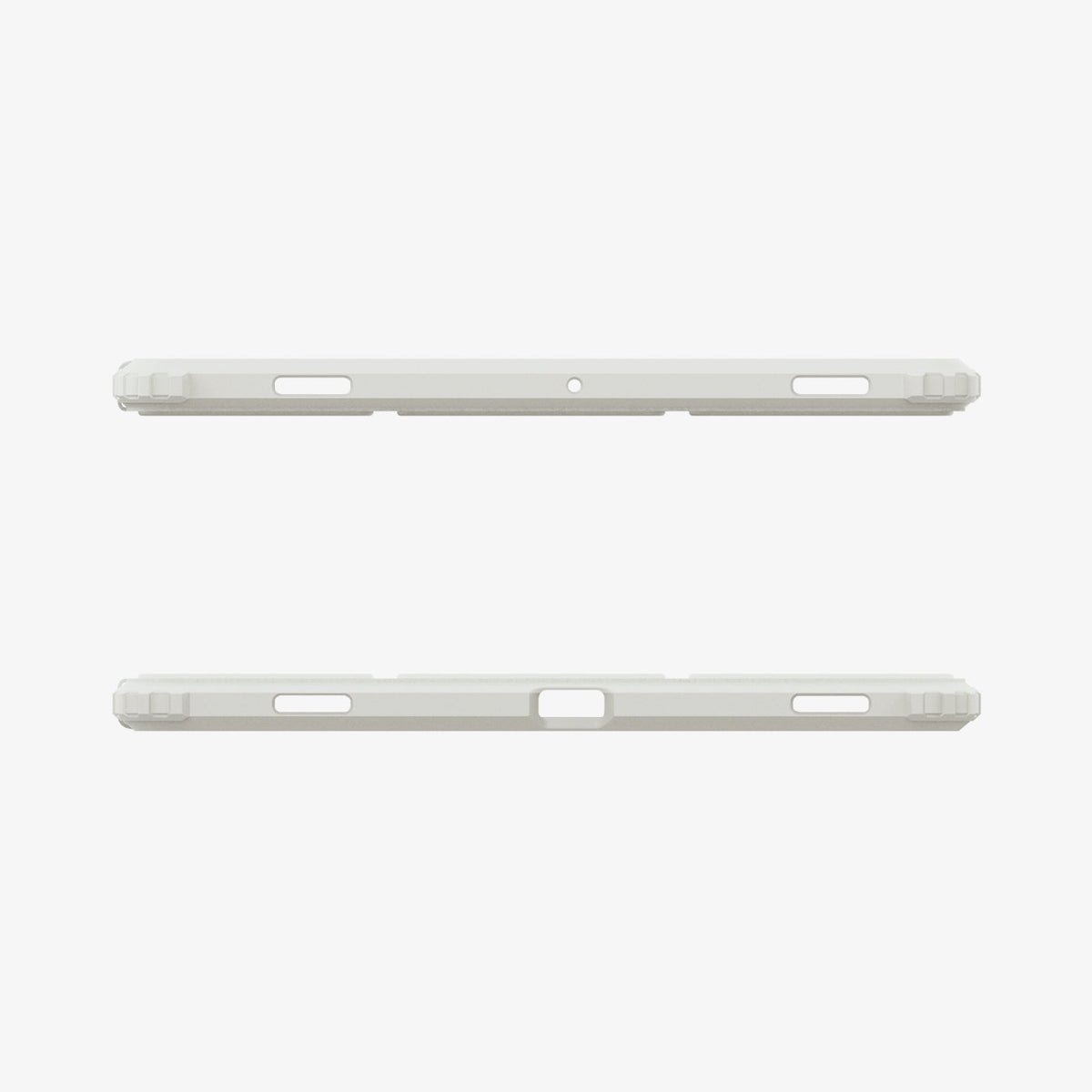 ACS09533 - Galaxy Tab S10 FE Case Ultra Hybrid Pro in Gray showing the top and bottom