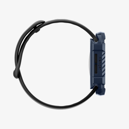 ACS10501 - Apple Watch 10/11 (46mm) Rugged Armor 2 in Navy Blue showing the side