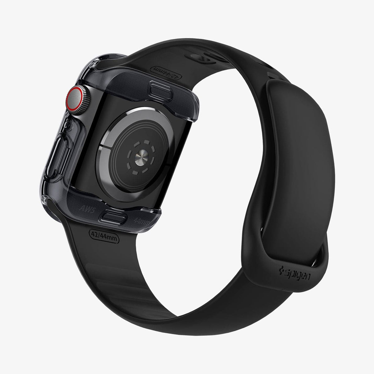 ACS01838 - Apple Watch Series (44mm) Case Ultra Hybrid in space crystal showing the back