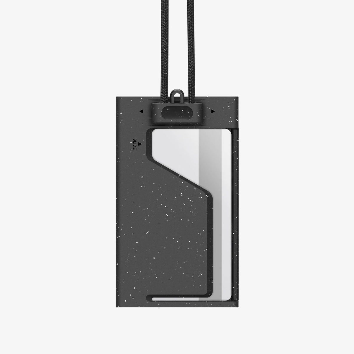 AFA08860 - Badge Holder MagSlide in Black showing the back