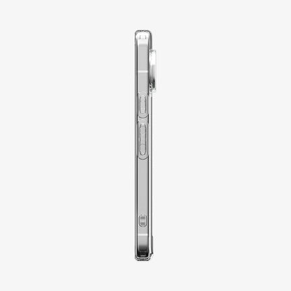 ACS11430 - Pixel 11 Pro Ultra Hybrid Crystal Clear slim side profile showing responsive button covers, textured power button, precise cutouts, and a raised camera surround.