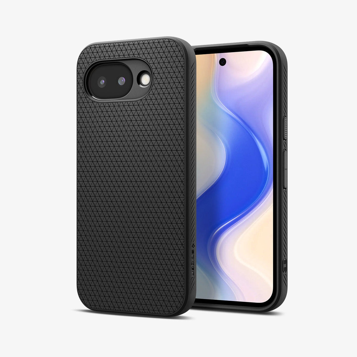 ACS11285 - Pixel 10a Liquid Air in Matte Black showing the back and front