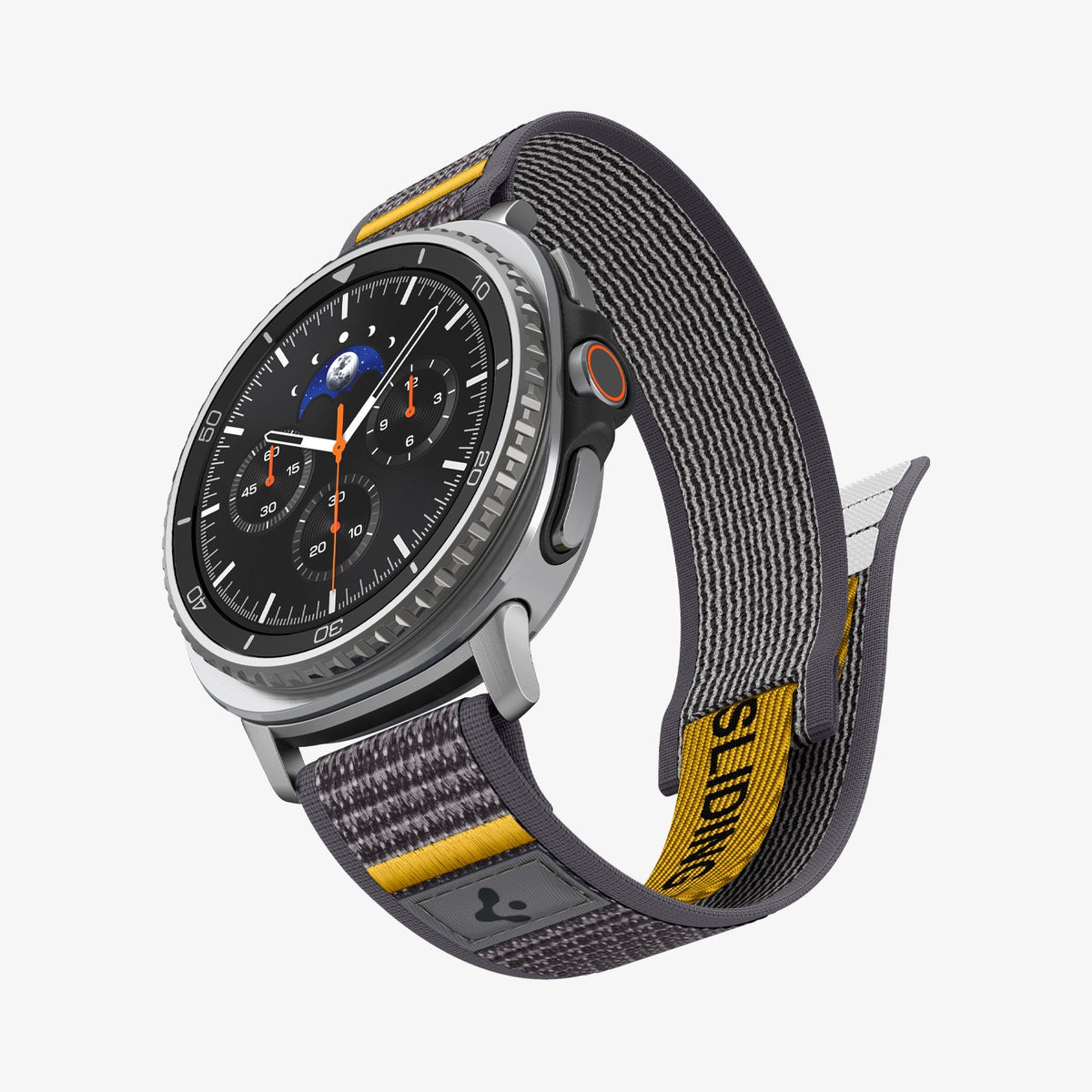 AMP10112 - SWi-9 Series - Athlex Air in Active Gray showing the front and partial inside of band