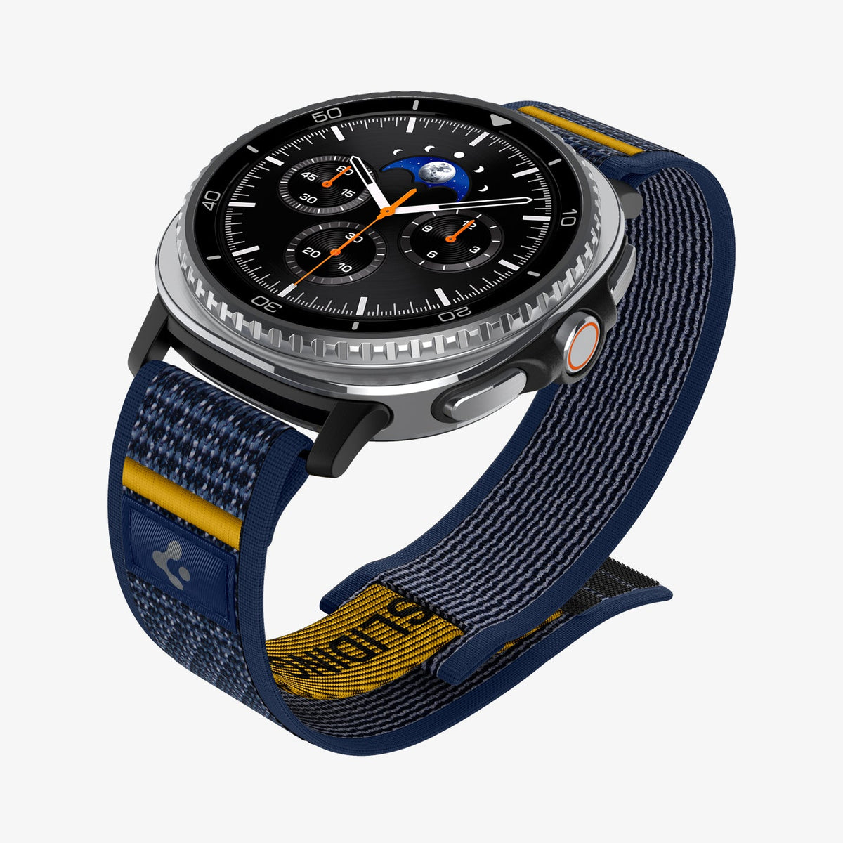 AMP10114 - SWi-9 Series - Athlex Air in active navy showing the front, side and inside of band
