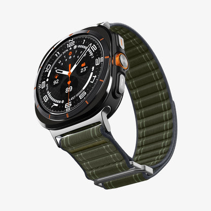 AMP10147 - Galaxy Watch Ultra WBF0 in green showing the front, side, inner side and bottom