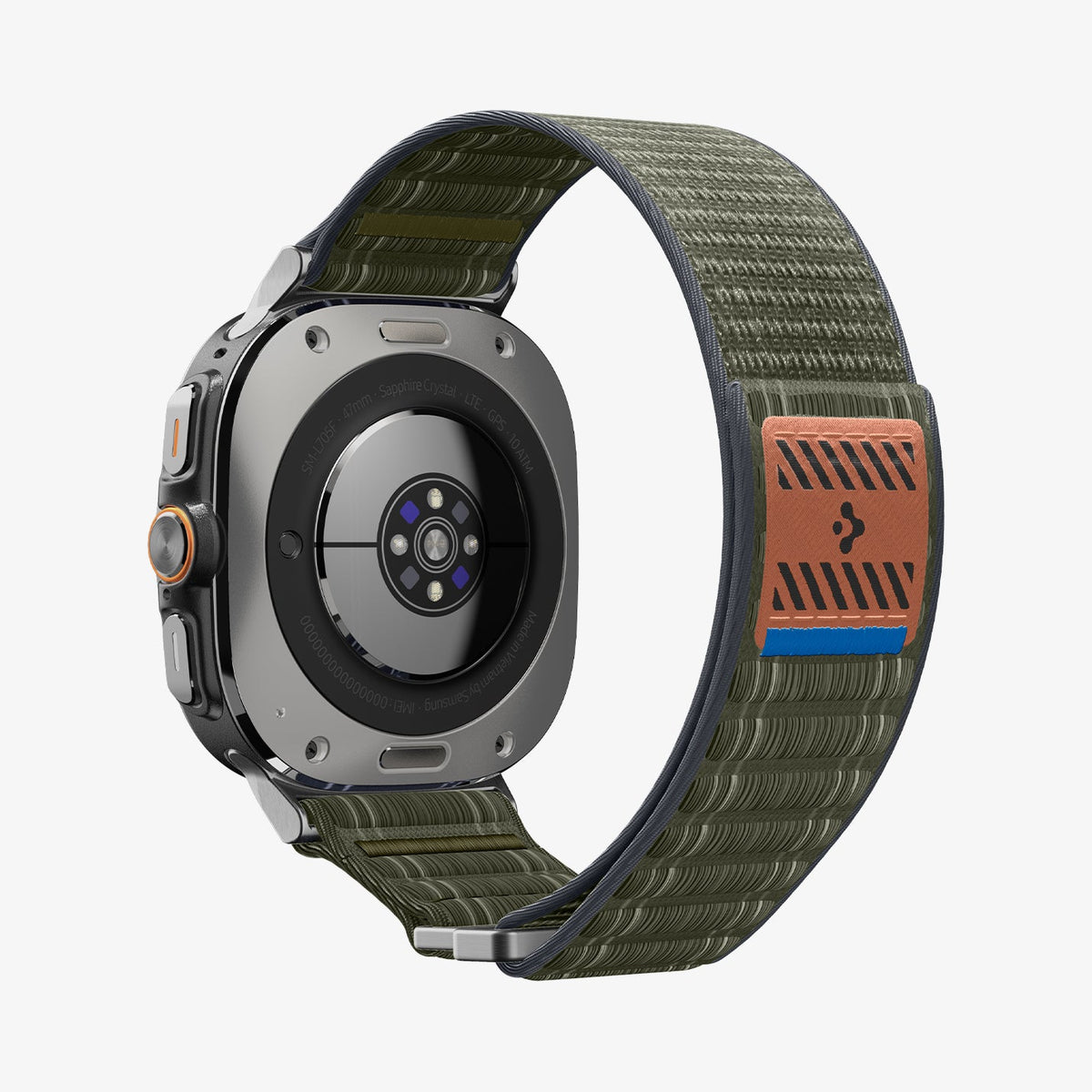AMP10147 - Galaxy Watch Ultra WBF0 in green showing the back, inner sides and back bottom
