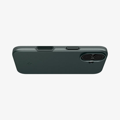 ACS09970 - iPhone 17 Thin Fit (MagFit) in Abyss Green showing the bottom of case