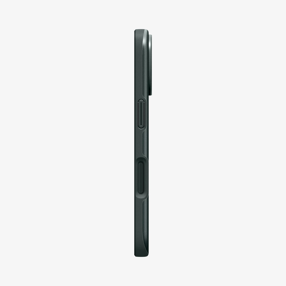 ACS09970 - iPhone 17 Thin Fit (MagFit) in Abyss Green showing the side