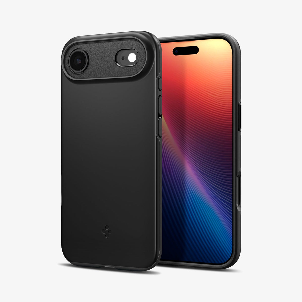 ACS09916 - iPhone 17 Air Thin Fit (MagFit) in Black showing the back, partial front and sides