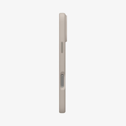 ACS09957 - iPhone 17 Pro Silicone Fit (MagFit) Case in stone showing the side
