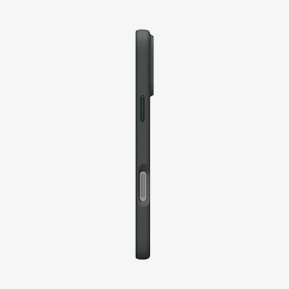 ACS09956 - iPhone 17 Pro Silicone Fit (MagFit) Case in green showing the side
