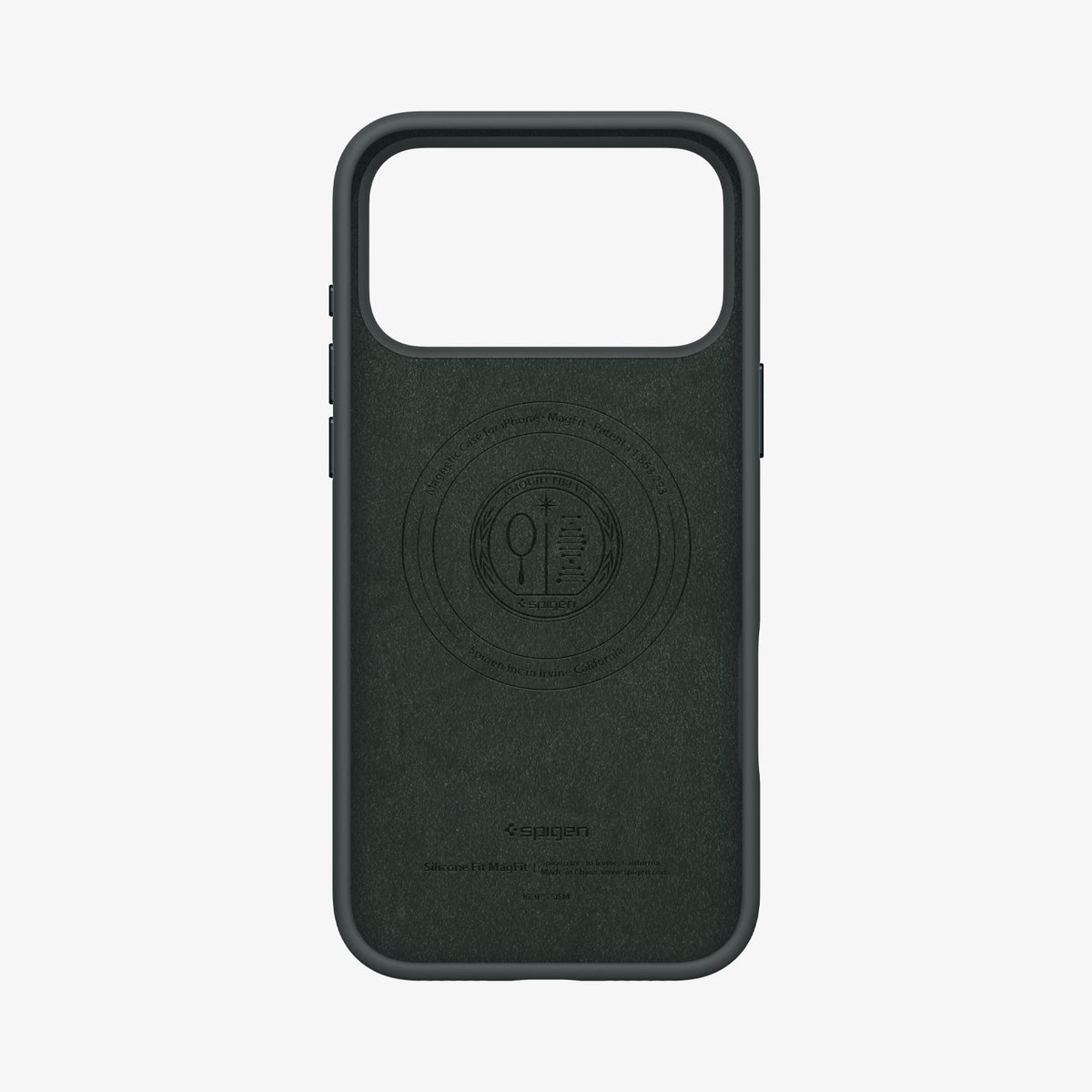 ACS09956 - iPhone 17 Pro Silicone Fit (MagFit) Case in green showing the inside of case