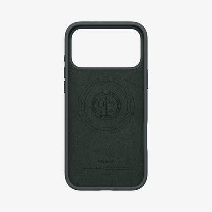ACS09956 - iPhone 17 Pro Silicone Fit (MagFit) Case in green showing the inside of case