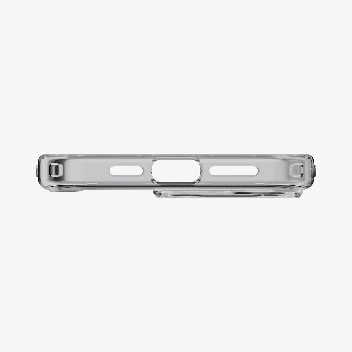 ACS07213 - iPhone 15 Pro Case Ultra Hybrid in Space Crystal showing the bottom