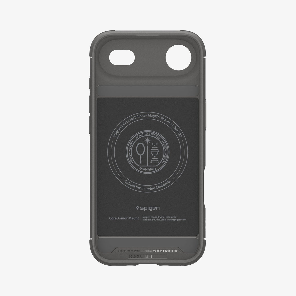 ACS09677 - iPhone 17 Air Core Armor (MagFit) in Marble Gray showing inner case