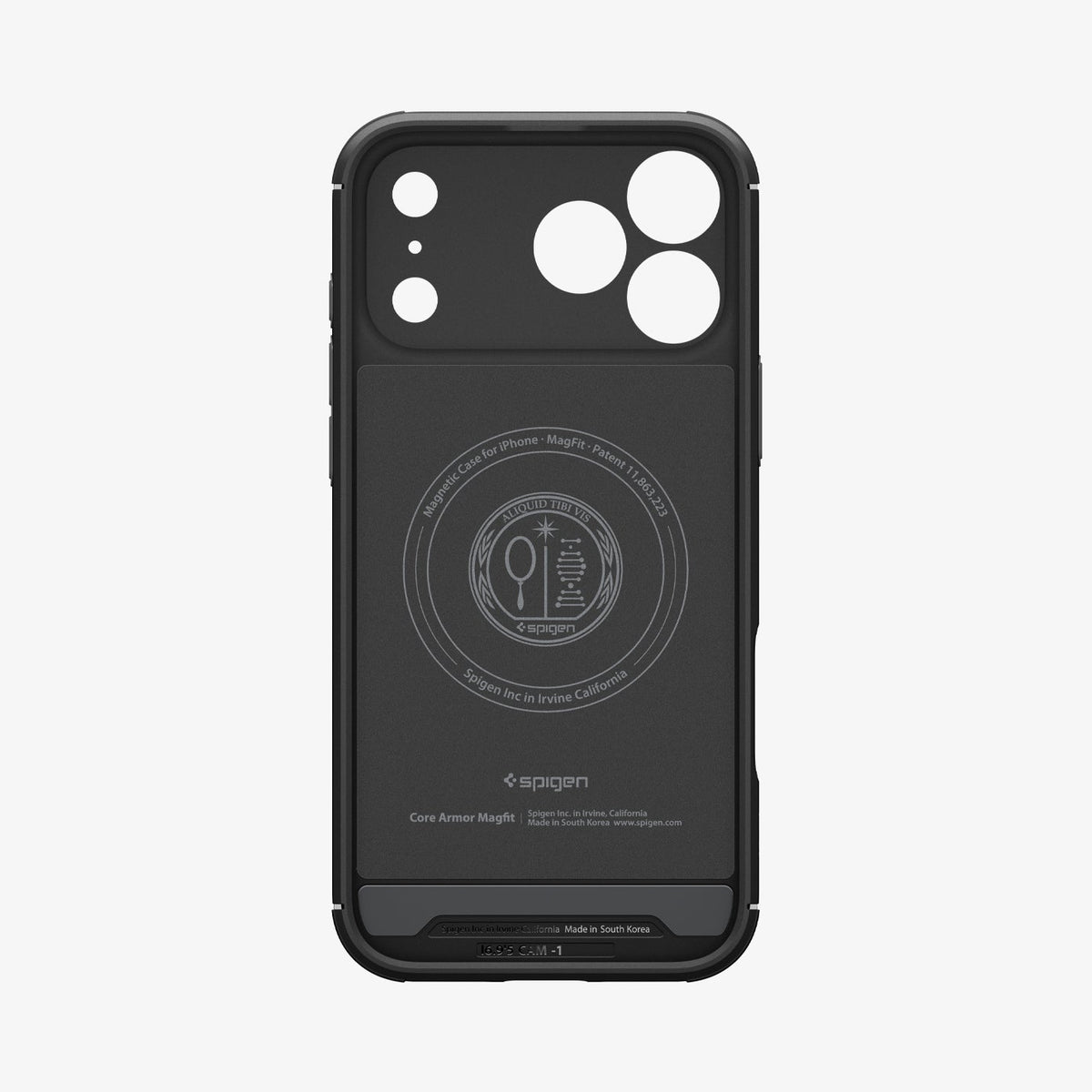 ACS09627 - iPhone 17 Pro Core Armor (MagFit) in Matte Black showing inner case