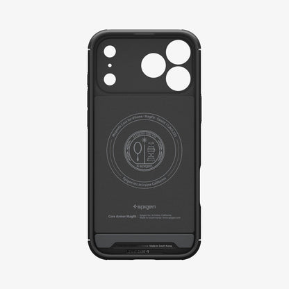 ACS09627 - iPhone 17 Pro Core Armor (MagFit) in Matte Black showing inner case