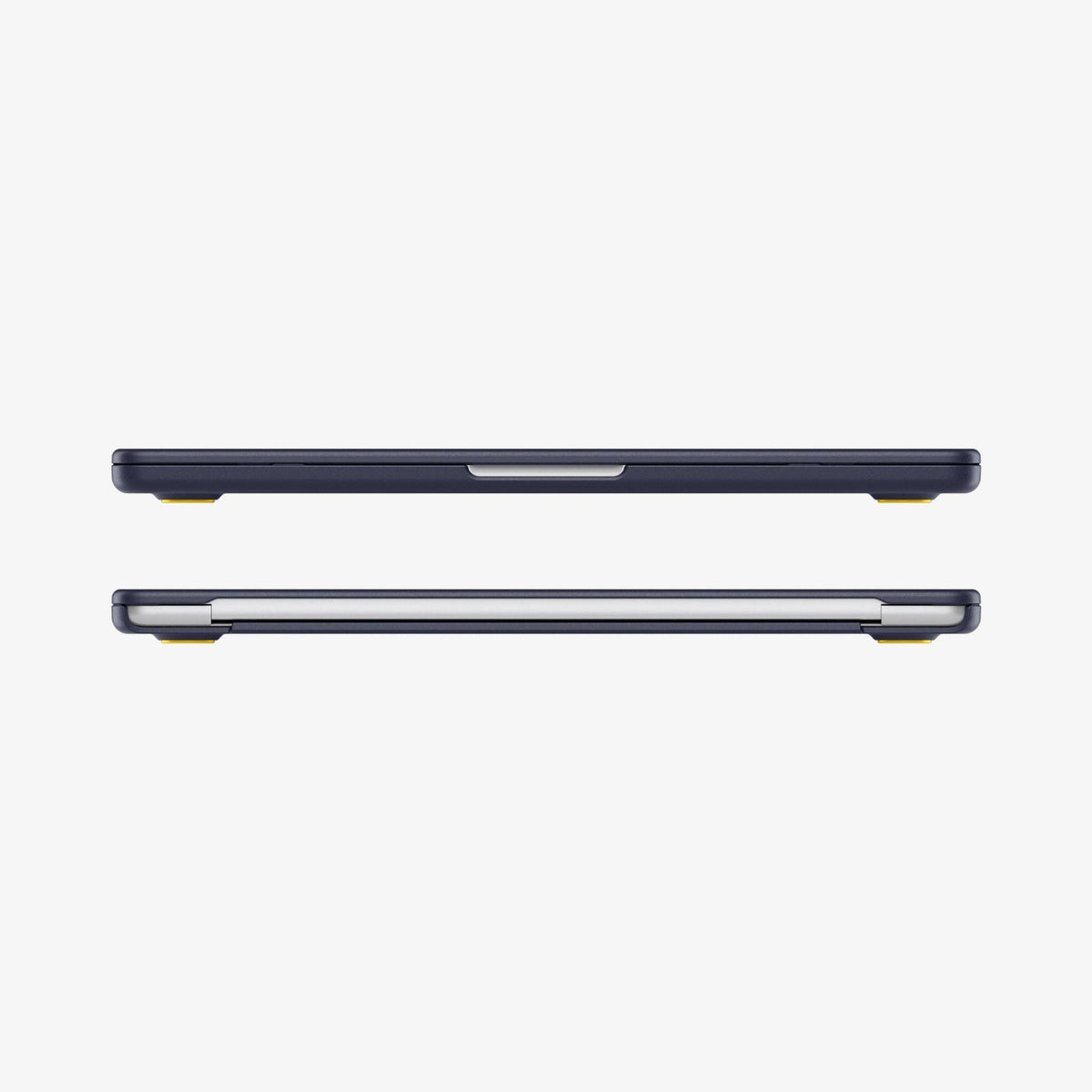 ACS11268 - MacBook Air 13-inch Nano Pop Blueberry Navy showing front and rear edge views of the laptop case with a slim fitted profile