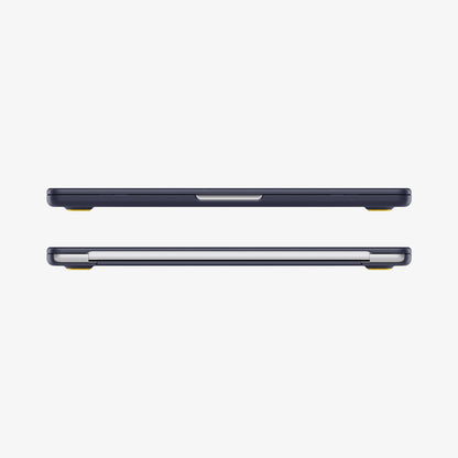 ACS11268 - MacBook Air 13-inch Nano Pop Blueberry Navy showing front and rear edge views of the laptop case with a slim fitted profile