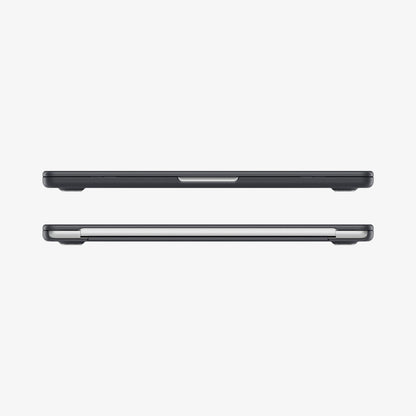 ACS11267 - MacBook Air 15-inch Nano Pop Black Sesame showing front and rear edge views of the laptop case with a slim fitted profile