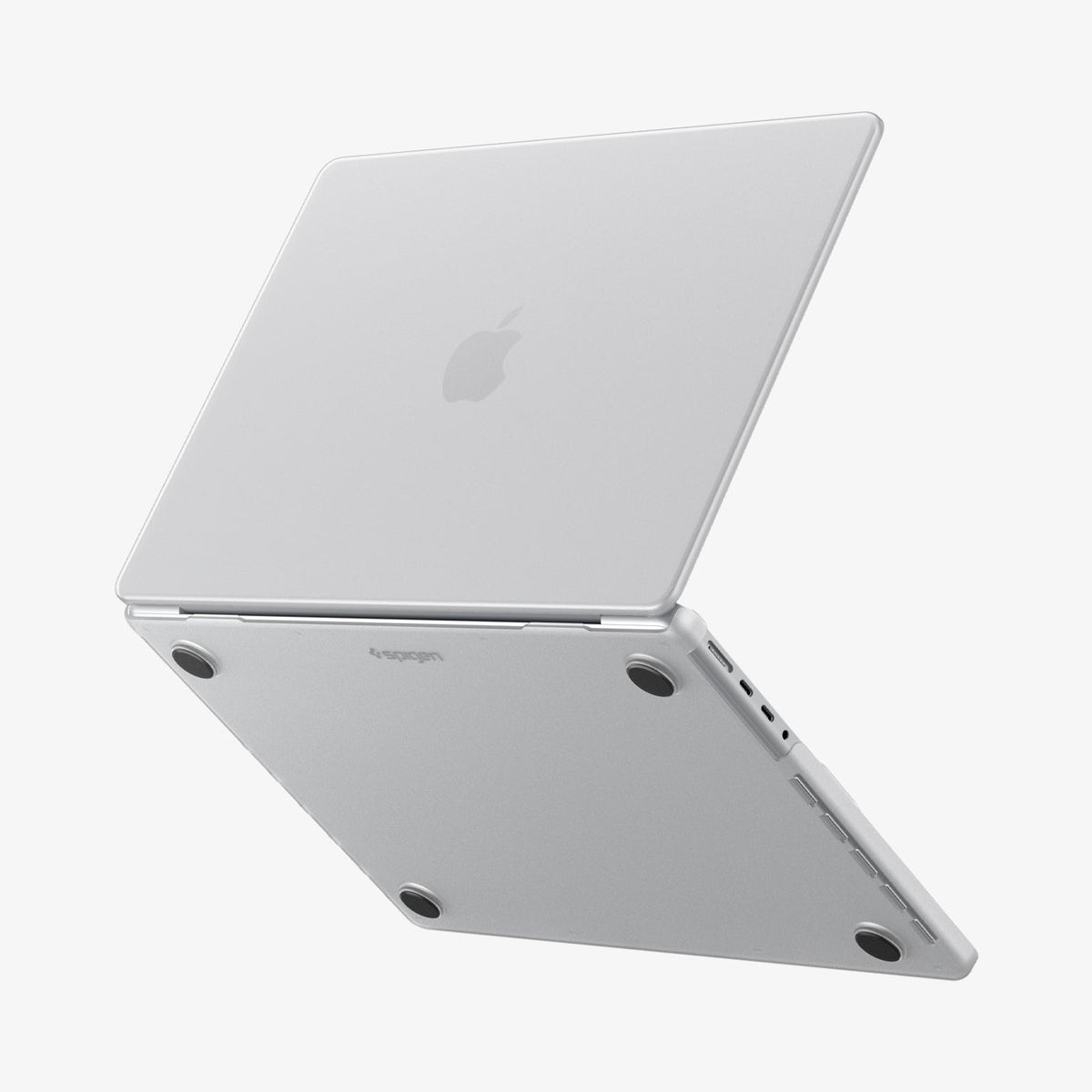 ACS11528 - MacBook Pro 14-inch Air Skin in Frost Clear showing the top, bottom and side