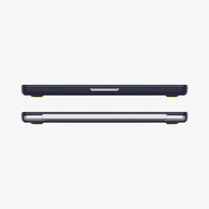 ACS11271 - MacBook Pro 14-inch Nano Pop Blueberry Navy showing front and rear edge views of the laptop case with a slim fitted profile