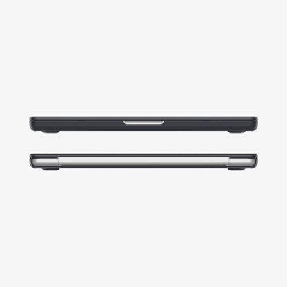 ACS11275 - MacBook Pro 16-inch Nano Pop Black Sesame showing front and rear edge views of the laptop case with a slim fitted profile