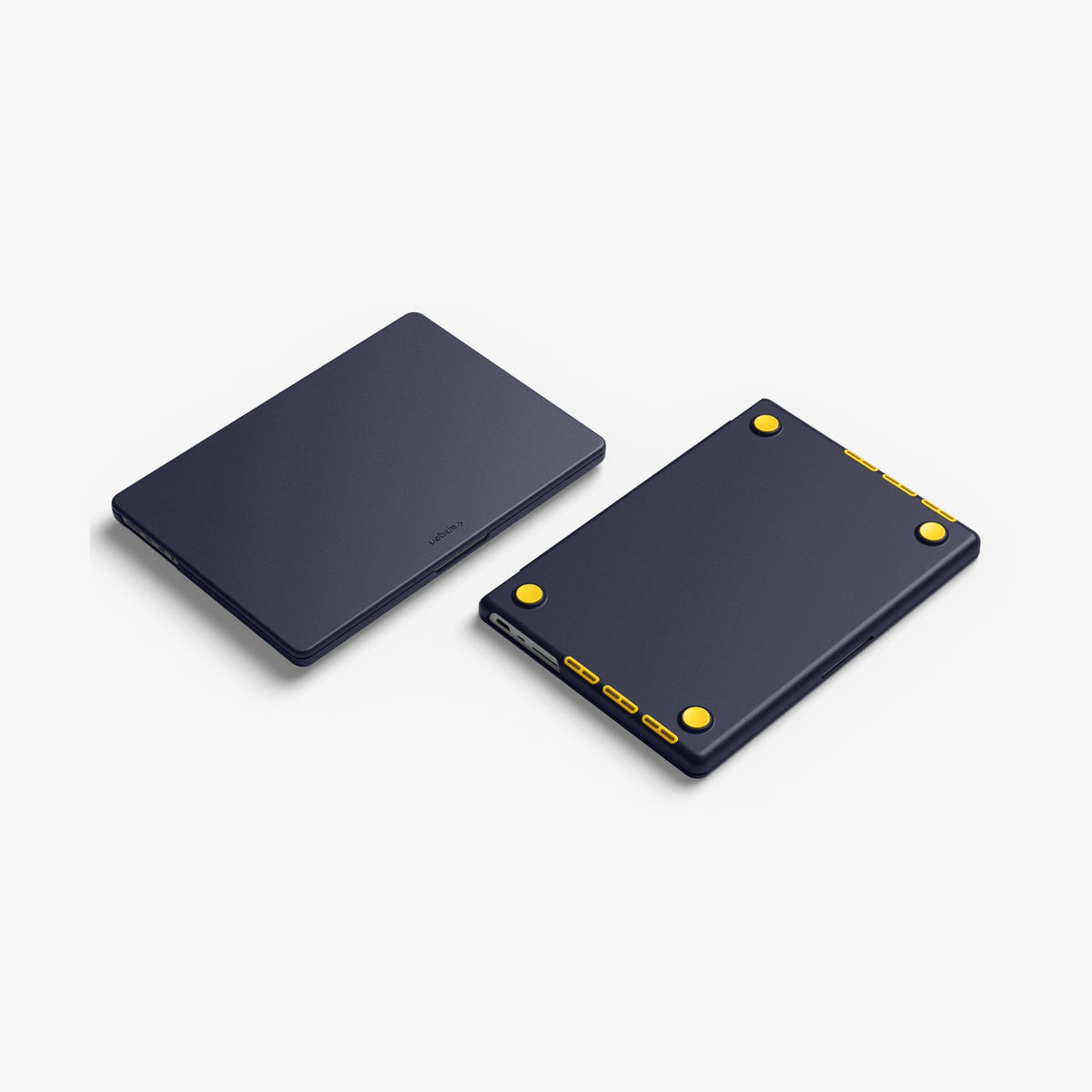 ACS11271 - MacBook Pro 14-inch Nano Pop Blueberry Navy showing top and bottom views of the closed laptop case with raised feet