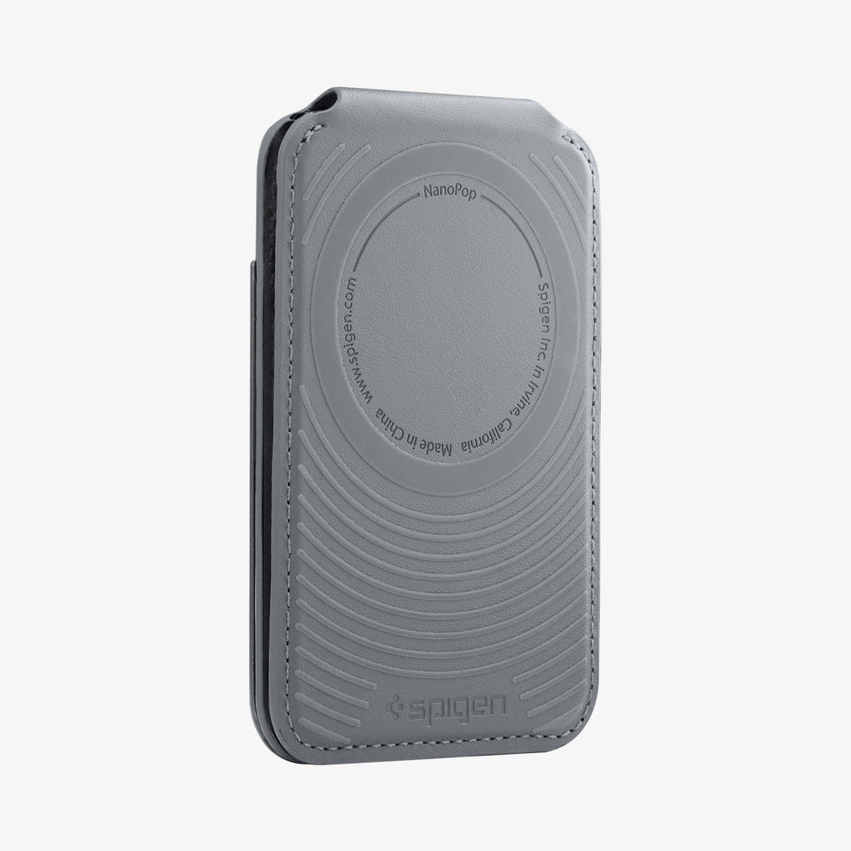 AFA11334 - MagSafe Card Holder Nano Pop S (Mag Fit) in Black Sesame showing back