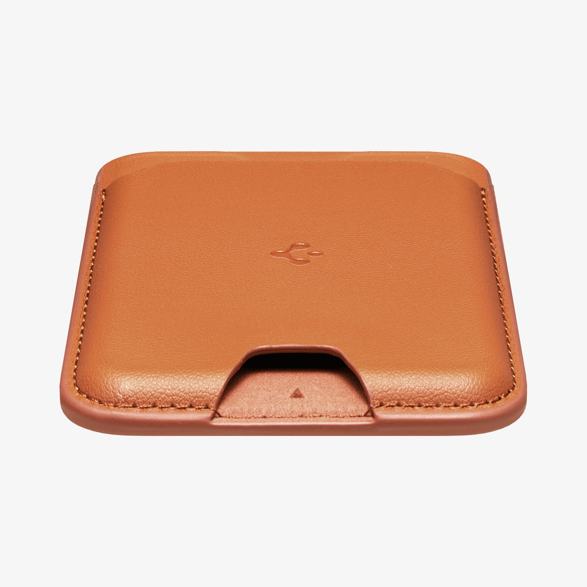 AFA11339 - MagSafe Card Holder Valentinus | 3 Cards (Mag Fit) in Orange showing front from side