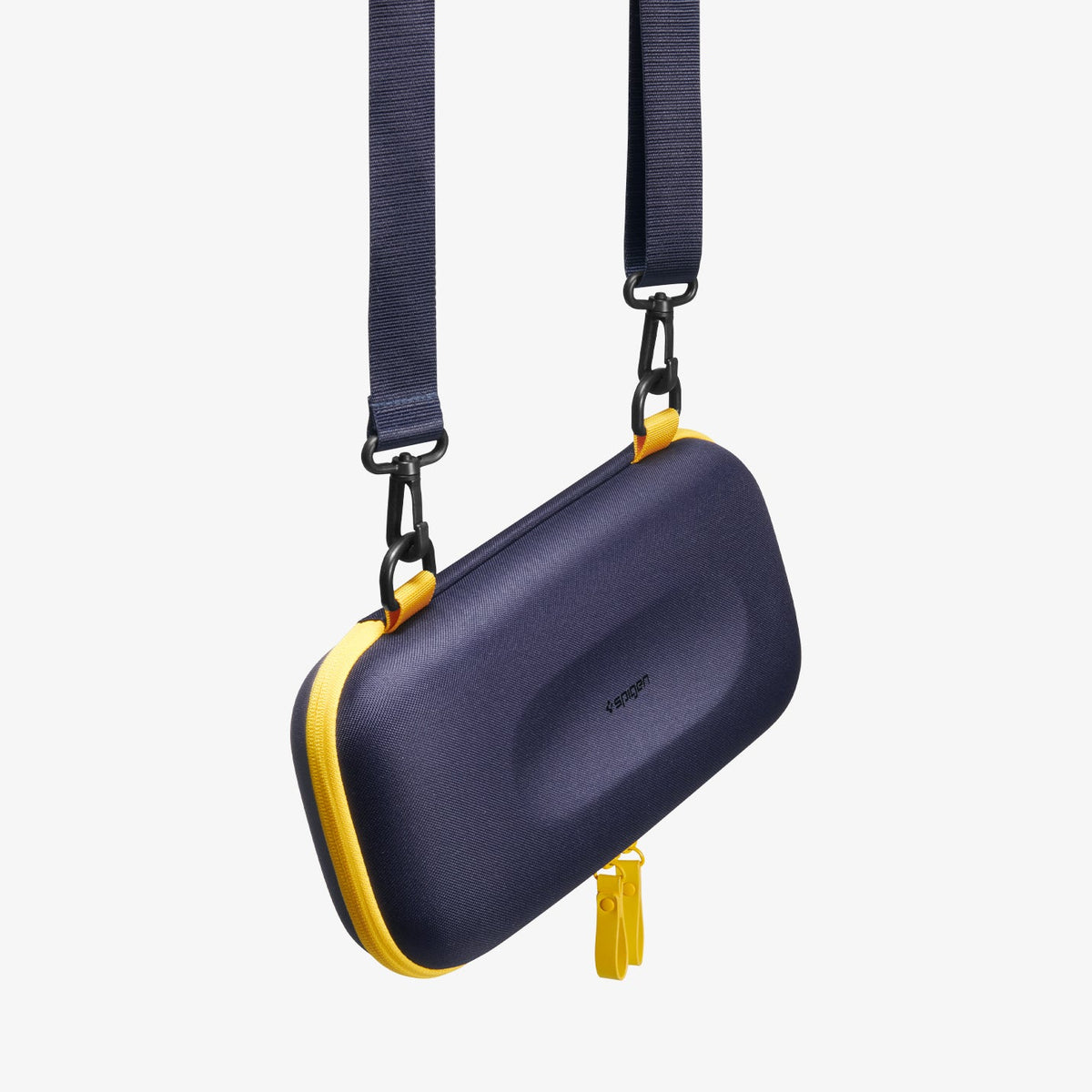 AGP09565 - Nintendo Switch 2 Nano Pop Pro Blueberry Navy showing the front, partial side with attached strap
