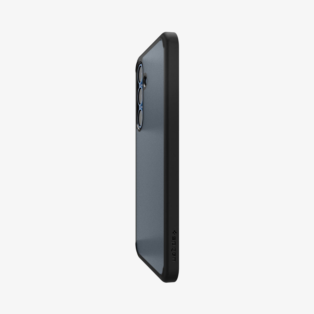 ACS08986 - Galaxy S25 Plus Case Ultra Hybrid in Frost Black showing partial back and side