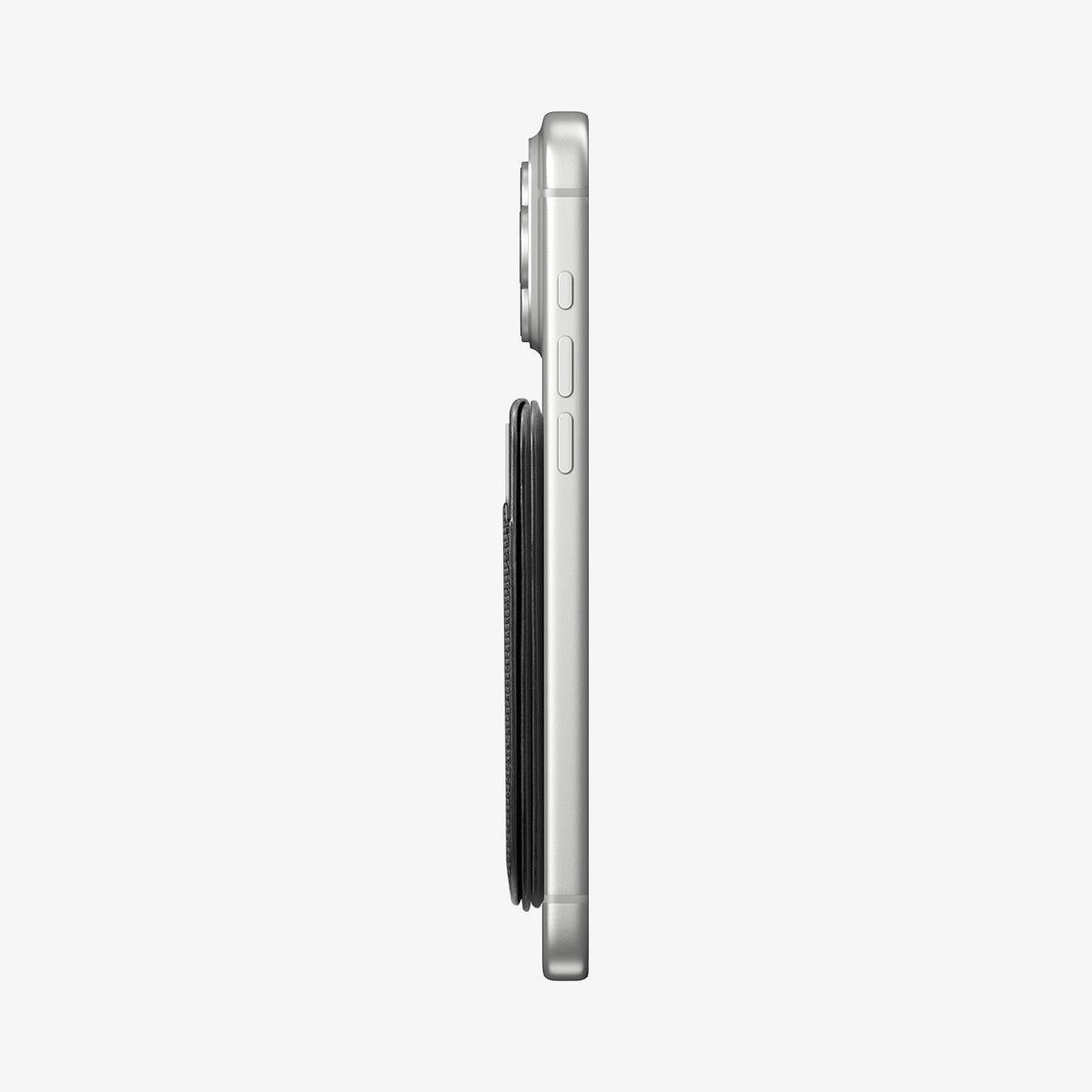 AFA10751 - MagSafe Card Holder Slim Fold (Mag Fit) | S314-3 showing the side with card holder attached to device