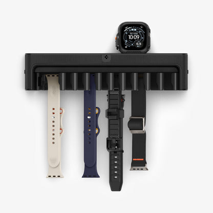 AMP09445 - Watch Band Organizer | S341 showing the front with watch and bands attached